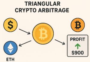 Triangular crypto arbitrage